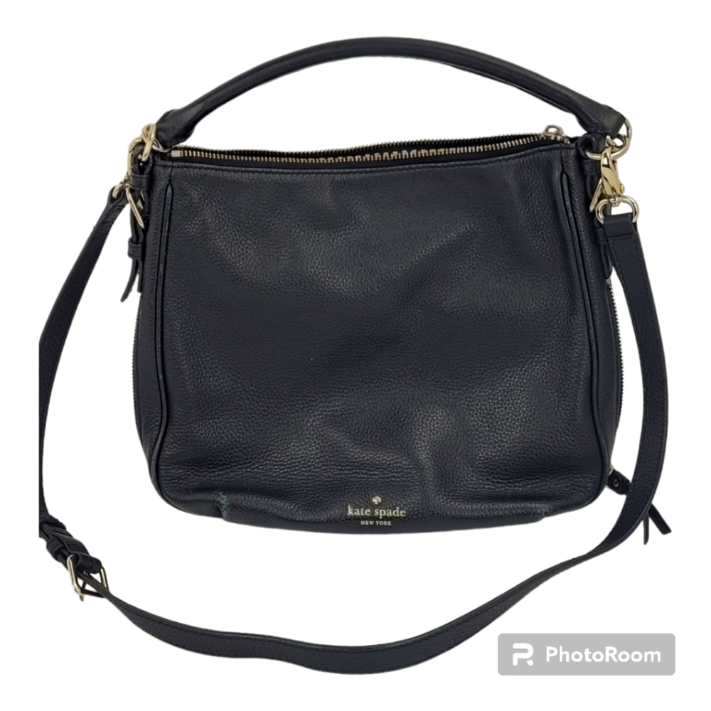 KATE SPADE Small Ella Cobble Hill Shoulder Bag Purse Pebble Leather